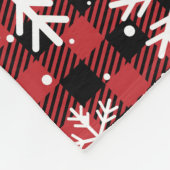 Buffalo Kariert Snowflake Wintermuster Fleecedecke (Ecke)
