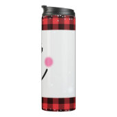 Buffalo Kariert Snowman Face Thermosbecher (Nach rechts gedreht)