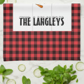 Buffalo Kariert Snowman Weihnachten Küchentuch (Gefaltet)