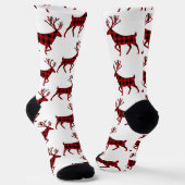Buffalo Kariert Stag Reindeer Socken (Gewinkelt)