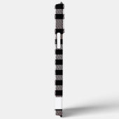 Buffalo Kariert Sunflower Schwarz-weiß Monogram Case-Mate iPhone Hülle (Rückseite / Rechts)