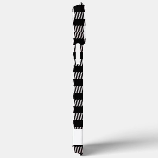 Buffalo Kariert Sunflower Schwarz-weiß Monogram Case-Mate iPhone Hülle (Rückseite / Rechts)