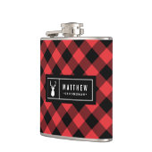 Buffalo Kariert Trauzeuge Flachmann (Links)