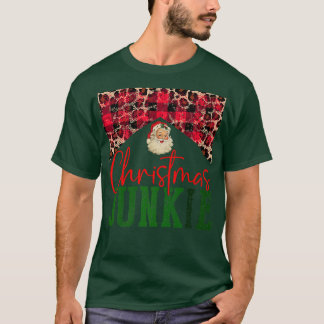 Buffalo Kariert Weihnachten Junkie Santa Claus Fam T-Shirt
