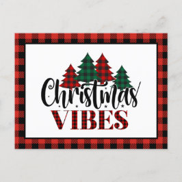 Buffalo Kariert Weihnachtsbaum Weihnachtsvibes Feiertagspostkarte