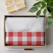 Buffalo Kariert Weihnachtsfeiertag Zwei Tone Rot G Seidenpapier (Geschenk)