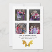 Buffalo Kariert Weihnachtsfoto Collage Feiertagskarte (Rückseite)