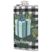 Buffalo Kariert Weihnachtsgeschenk | AQUAMARIN Flachmann (Links)