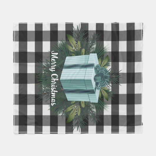 Buffalo Kariert Weihnachtsgeschenk | Aquamariner U Fleecedecke (Vorderseite (Horizontal))