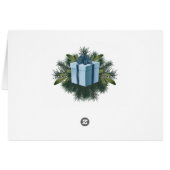 Buffalo Kariert Weihnachtsgeschenk | Blue Holiday (Rückseite Horizontal)