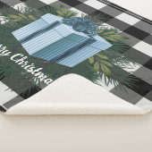 Buffalo Kariert Weihnachtsgeschenk | Blue Holiday Sherpadecke (3/4)