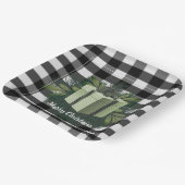 Buffalo Kariert Weihnachtsgeschenk | Grün Pappteller (Gewinkelt)