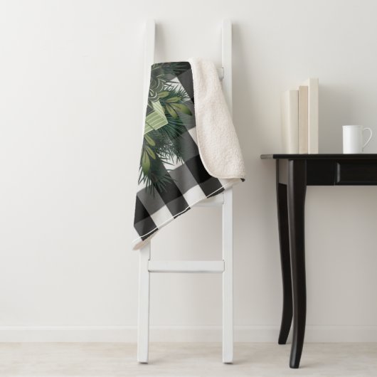 Buffalo Kariert Weihnachtsgeschenk | Grüner Urlaub Sherpadecke (Beispiel)