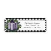 Buffalo Kariert Weihnachtsgeschenk | LILA (Vorne)