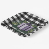 Buffalo Kariert Weihnachtsgeschenk | LILA Pappteller (Gewinkelt)