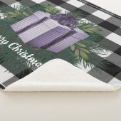 Buffalo Kariert Weihnachtsgeschenk | Lila Urlaub Sherpadecke (3/4)