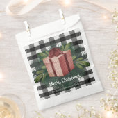 Buffalo Kariert Weihnachtsgeschenk | Red Favor Bag Geschenktütchen (Ausgeschnitten)
