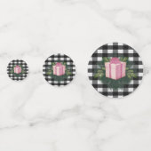 Buffalo Kariert Weihnachtsgeschenk | Rosa Konfetti (Rückseiten)