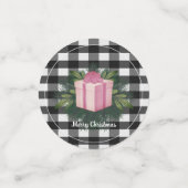 Buffalo Kariert Weihnachtsgeschenk | Rosa Konfetti (Klein Vorderseite)