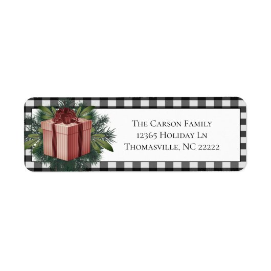 Buffalo Kariert Weihnachtsgeschenk | Rot (Vorne)