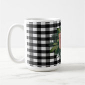 Buffalo Kariert Weihnachtsgeschenk | Rot Kaffeetasse (Links)