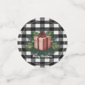 Buffalo Kariert Weihnachtsgeschenk | Rot Konfetti (Klein Vorderseite)