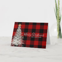 Buffalo kariert-weiße Weihnachtsbaum