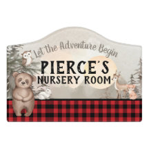 Buffalo Kariert Woodland Monogram Kinderzimmer