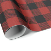 Buffalo Kariert Wrapping Paper Geschenkpapier (Rolleneckpunkt)