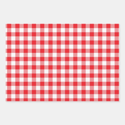 Buffalo Kariert Wrapping Paper Sheets Geschenkpapier Set (Vorderseite 2)