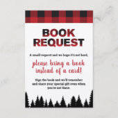 Buffalo Karierte Babydusche Buchungsanfrage Beilag Begleitkarte (Vorderseite)