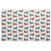 Buffalo Karierte Dackeln Weihnachtsfarben Stoff (Fat Quarter (45,7 x 55,9 cm))