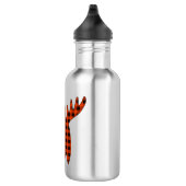 Buffalo Karierte Elch Head Silhouette Edelstahlflasche (Rechts)