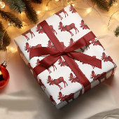 Buffalo Karierte Elche Rustikale Landwald Geschenkpapier