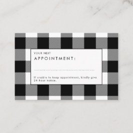 Buffalo Karierte Elegante Einstellungskarte Visitenkarte