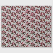 Buffalo Karierte Freude und Schneeflocken Geschenkpapier (Flach)