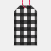 Buffalo Karierte hausgemachte Liebe Herzennahrung Geschenkanhänger (Rückseite)