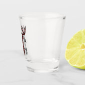 Buffalo Karierte Hirschkopfpfeile Schnapsglas (Rechts)