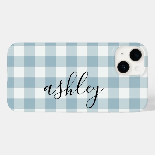 Buffalo Karierte Kalligrafie I Telefongehäuse Case-Mate iPhone Hülle (Rückseite (Horizontal))