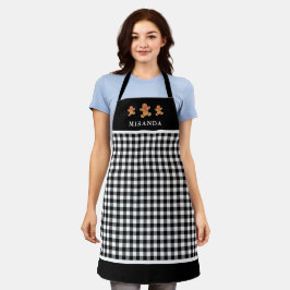 Buffalo Karierte Lebkuchen Männer mit Namen Weihna Schürze