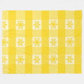 Buffalo Karierte Ornamente Schneeflocken Fleecedecke (Vorderseite (Horizontal))