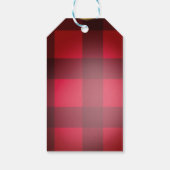 Buffalo Karierte Ornamente und Weihnachtsmannmütze Geschenkanhänger (Rückseite)