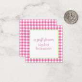 Buffalo Karierte Personalisierte Geschenkkarten Mitteilungskarte (Vorderseite/Rückseite Beispiel)