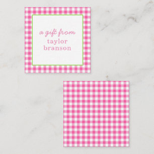 Buffalo Karierte Personalisierte Geschenkkarten Mitteilungskarte