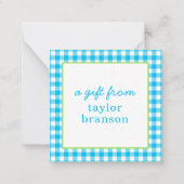 Buffalo Karierte Personalisierte Geschenkkarten Mitteilungskarte (Vorderseite)