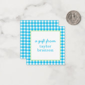 Buffalo Karierte Personalisierte Geschenkkarten Mitteilungskarte (Vorderseite/Rückseite Beispiel)