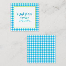 Buffalo Karierte Personalisierte Geschenkkarten Mitteilungskarte