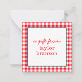 Buffalo Karierte Personalisierte Geschenkkarten Mitteilungskarte (Vorderseite)