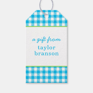 Buffalo Karierte Personalisierte Gift Tags Geschenkanhänger