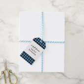 Buffalo Karierte Personalisierte Gift Tags Geschenkanhänger (Mit Garn)